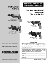 Porter-Cable 2615 User manual