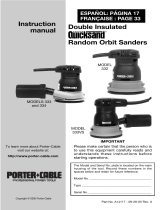 Porter Cable 333 User manual
