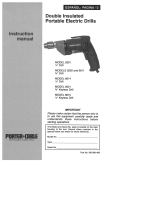 Porter-Cable 2601 User manual
