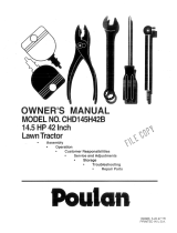 Poulan CHD145H42B User manual