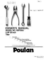 Poulan 172498 User manual