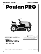 Poulan 173411 User manual