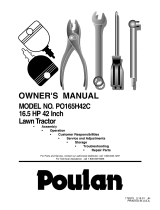 Poulan PO165H42C User manual