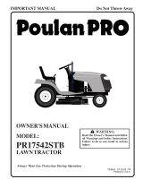 Poulan PR17542STB User manual