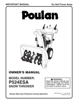 Poulan 185156 User manual
