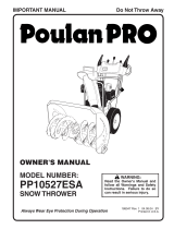 Poulan PP10527ESA User manual