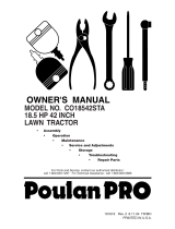 Poulan CO18542STB User manual