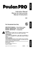 Poulan 31 User manual