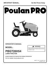 Poulan PBGT26H54 User manual