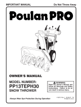 Poulan PP13TEPH30 User manual
