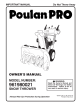 Poulan 420917 User manual