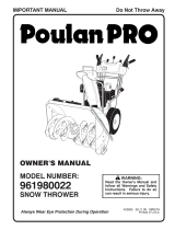 Poulan Pro PP208EPS24L User manual