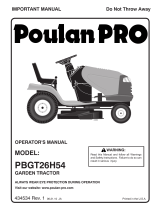 Poulan PBGT26H54 User manual