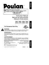 Poulan 2350 User manual