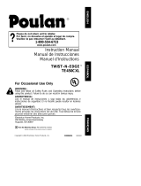 Poulan TWIST-N-EDGE TE 450 User manual