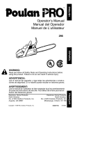 Poulan 295 User manual