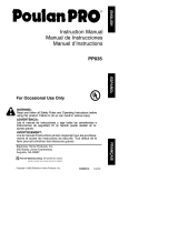 Poulan 530088155 User manual