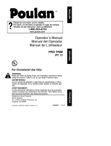 Poulan PL 500 User manual