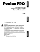 Poulan PP445 User manual