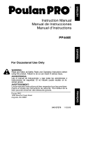 Poulan PP446E User manual