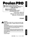 Poulan PP2000T User manual