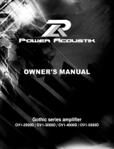 Power Acoustik OV1-3000D User manual