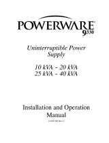 Powerware 9330 User manual