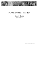 Powerware 5115 RM User manual