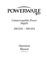 Powerware 9315 User manual