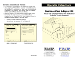 Primera Technology Business Card Adapter Kit User manual