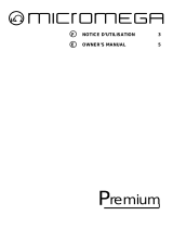 Premium Home Creations Micromega Amplifier User manual