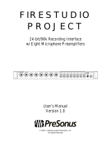 Presonus Audio electronic Microphone Preamplifier User manual