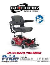 Pride Mobility 1400 User manual