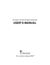 Princeton SP-88 User manual