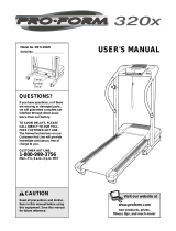 ProForm 320x User manual