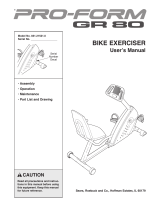 ProForm 831.21521.0 User manual