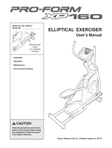 Pro-Form 160 User manual