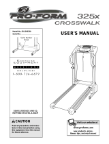 ProForm 325x CrossWalk User manual