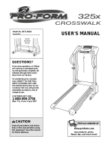 ProForm 325x CrossWalk User manual