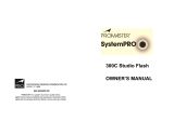 Promaster Studio Flash Kit-Advance 2 light User manual
