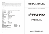 PYLE Audio PAD10MXU User manual