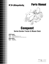 Simplicity Garden Tractor & Mower Deck User manual