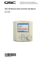 QSC NAC-100-BK User manual
