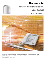 Panasonic KX-TAW848 User manual