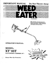 Weed Eater 85t User manual