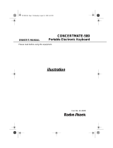 Radio Shack CONCERTMATE-580 User manual