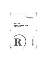 Radio Shack ET-2101 User manual