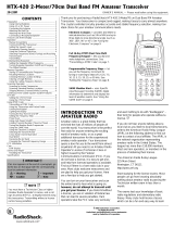 Radio Shack HTX-420 User manual