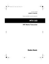 Radio Shack MTX-103 User manual