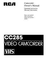 RCA CC285 User manual